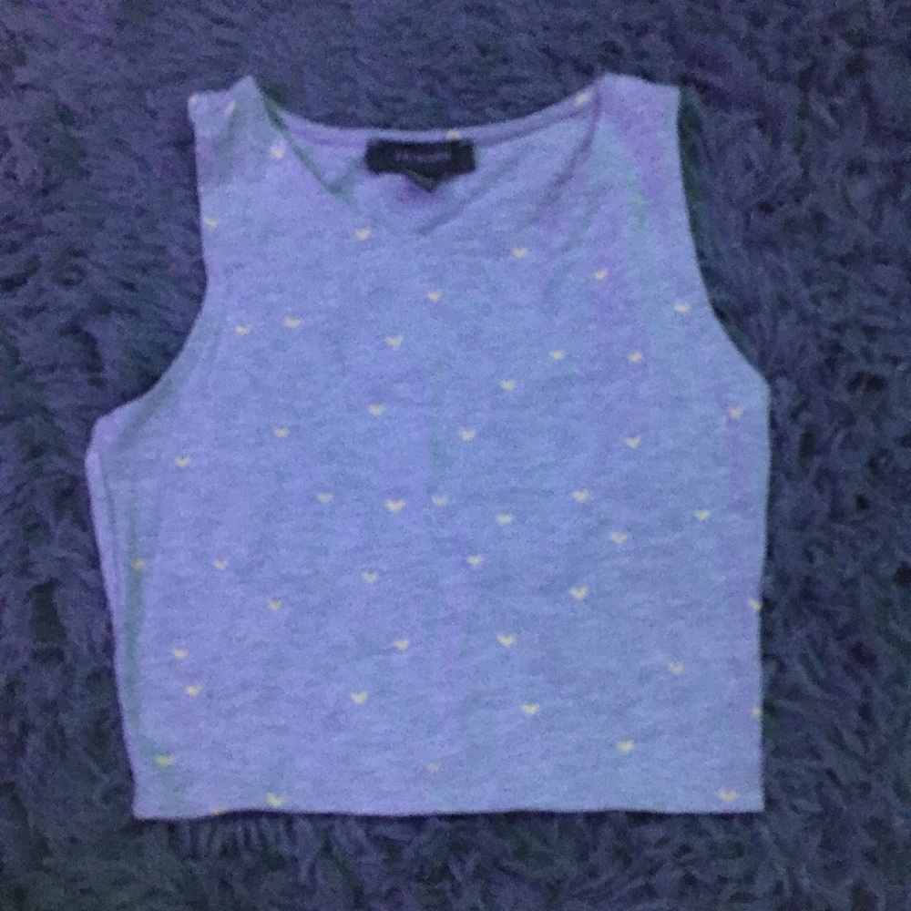 Gray crop top